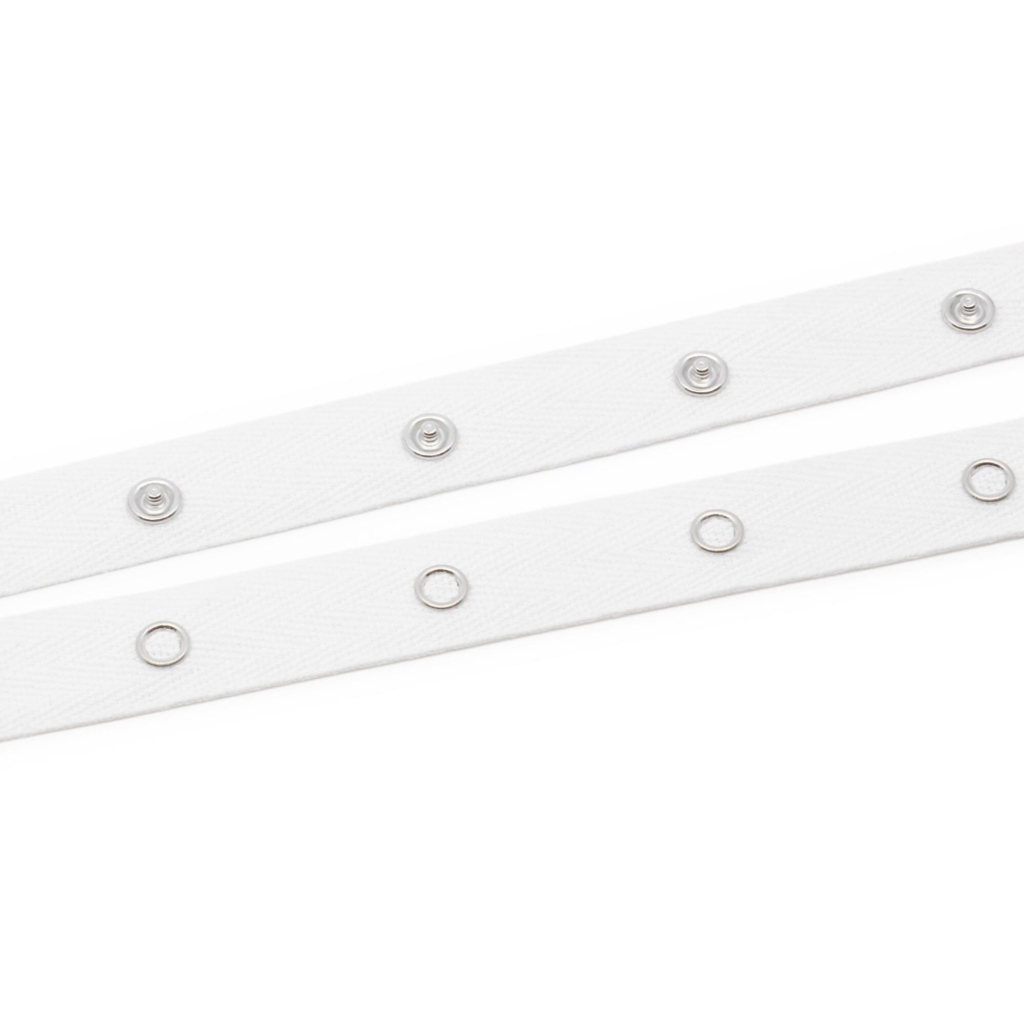 Dritz® White Cotton 12 Snap Tape, 8yd.